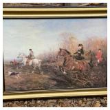Vintage Fox Hunt Picture 28 x 38