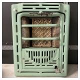 Antique Ceramic Wall Heater Jadeite Green