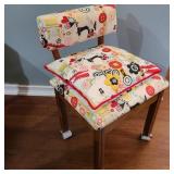 Chic Sewing Chair on Casters