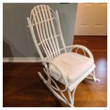 White Chic Bentwood Rocking Chair