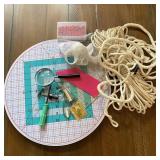 Quilters Rotary Cut Mat on Lazy Suzanne w/Added