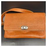 Leather Purse 9" x 6" over the shoulder bag