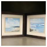 Seashore Framed Watercolors