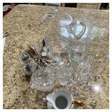 Glassware Collectibles w/Silver-plate