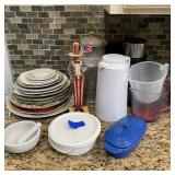 Large Lot of Painted China & Misc. Ceramics