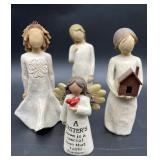 3 Willow Tree Figures (1 unbranded)