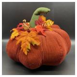 Pumpkin made from Corduroy 13" Across