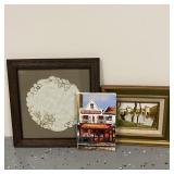 Oil Paintings w/Framed Linen