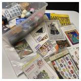 Quilting, Sewing, Embroidery in Plastic Box