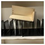 2 File Holders & Wooden Item