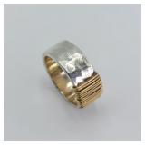 Hammered Sterling Silver Band