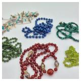 Lot of Stone Beaded Jewelry Necklaces