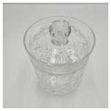 Vintage Crystal Biscuit Jar