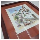 Signed Ruz Cordoba Architectural Scene
