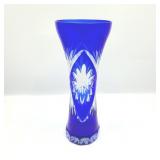 11" Badash Bohemian Cobalt Blue Vase