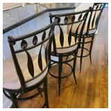 Lot of 3 Hillsdale Furniture Swiveling Barstools Lot of 3 Hillsdale Furniture Swiveling Barstools