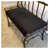 Metal Rolled Arm Bench Metal Rolled Arm Bench