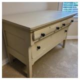 Antique Oak Lowboy 3 Drawer Chest Antique Oak Lowboy 3 Drawer Chest