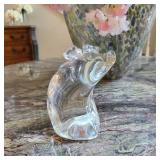 Signed Steuben Loyd Atkins Art Glass Pig Sculpture Signed Steuben Loyd Atkins Art Glass Pig Sculpture