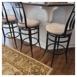 Lot of 3 Hillsdale Furniture Swiveling Barstools Lot of 3 Hillsdale Furniture Swiveling Barstools