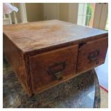Antique 2 Drawer Library Chest Antique 2 Drawer Library Chest