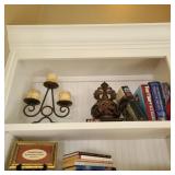 Two Shelves of Books w/ Candles & Tom Clancy Two Shelves of Books w/ Candles & Tom Clancy