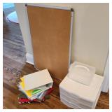 Lot w/ Organizer & Corkboard Lot w/ Organizer & Corkboard