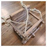 Decorative Wooden Child's Swing Decorative Wooden Child's Swing