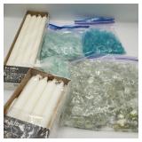 Lot of Decorative Rocks & Candles Lot of Decorative Rocks & Candles
