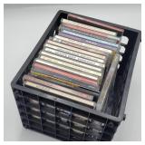 Black Crate of CDs Black Crate of CDs