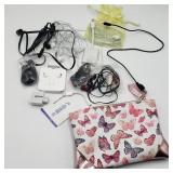 Lot of Headphones in Butterfly Bag Lot of Headphones in Butterfly Bag