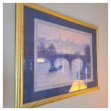 33" x 45" J.C. Temlak Bridge Art Scene