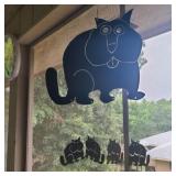 Cat & Kittens Metal Mobile