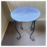 Metal Base Table w/Ceramic Top Damaged