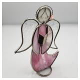 Small Pink Stained Glass Angel