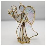 Small Stained Glass Gold Trimmed Angel