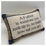 Inspirational Father Pillow