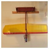 Large Red & Yellow Motorized Plane