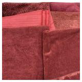 La-z-boy Upholstery Fabric Lot of Red