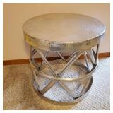 Modern Hammered Aluminum Table