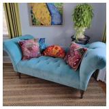 Chic Rolled Arm Lounger w/ Accent Pillows Chic Rolled Arm Lounger w/ Accent Pillows