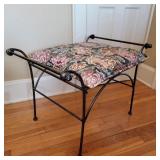 Wrought Iron Floral Stool Wrought Iron Floral Stool