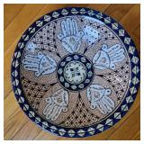 14" Five Hand Ethnic Ceramic Bowl 14" Five Hand Ethnic Ceramic Bowl