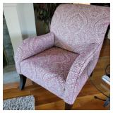 Modern Bassett Scrolled Back Armchair Modern Bassett Scrolled Back Armchair