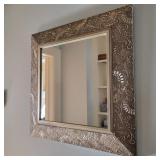 23" x 23" Modern Gold Tone Mirror 23" x 23" Modern Gold Tone Mirror