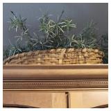 Faux Plant in Basket Faux Plant in Basket