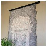 Modern Tapestry Art w/ Iron Wall Mount Modern Tapestry Art w/ Iron Wall Mount