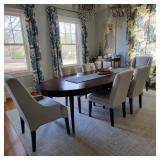 Contemporary Ethan Allen Dining Table w/ 6 Chairs Contemporary Ethan Allen Dining Table w/ 6 Chairs