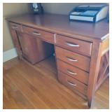 Modern Modular Desk w/ Brushed Nickel Pulls Modern Modular Desk w/ Brushed Nickel Pulls