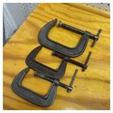 3 Malleable Iron Clamps